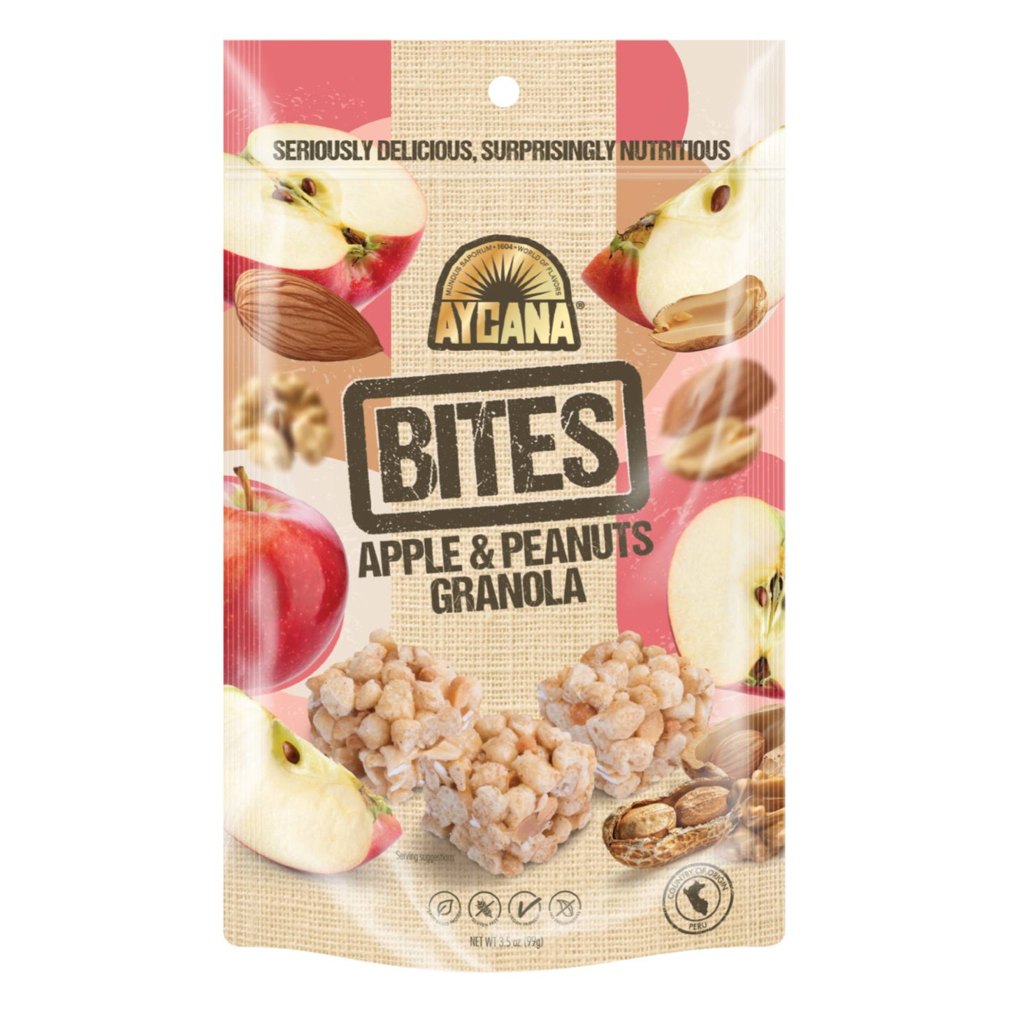 Aycana Bites Apple & Peanuts Granola