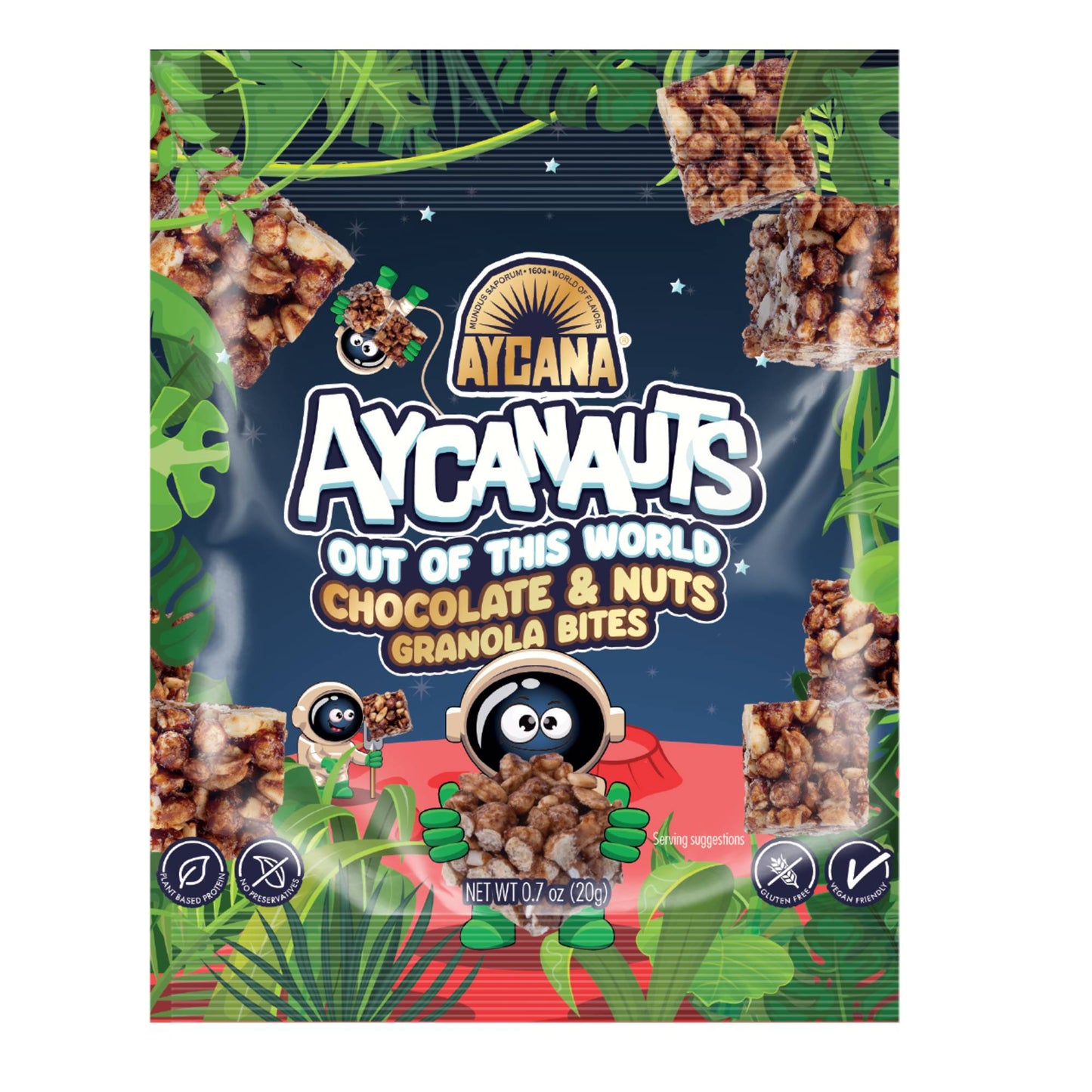 Aycanauts Chocolate & Nuts Granola Bites