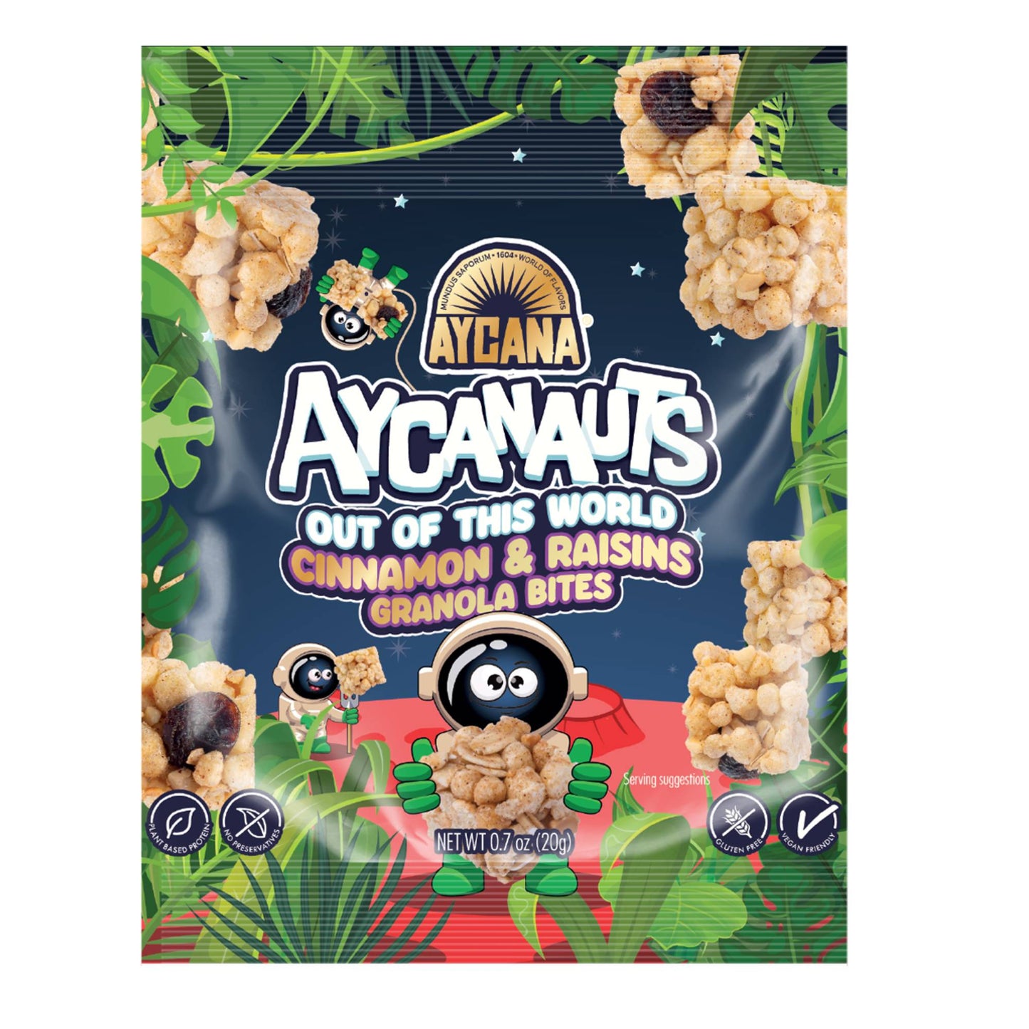 Aycanauts Cinnamon & Raisins Granola Bites